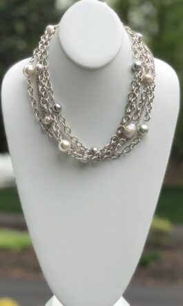 Multi-Chain Link Shell Pearl