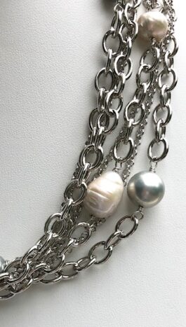 Multi-Chain Link Shell Pearl