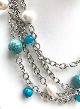 Turquoise and Pearls on Multi-Chain