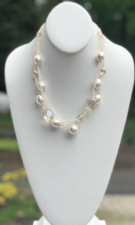FRESHWATER SEED/SHELL PEARLS, STATEMENT CRYSTALS