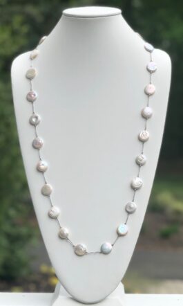 COIN PEARLS, SILK THREAD, MINI-CRYSTALS