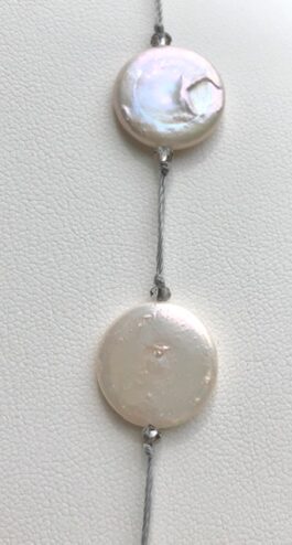 COIN PEARLS, SILK THREAD, MINI-CRYSTALS