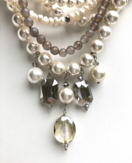 STATEMENT CRYSTALS, SHELL PEARLS, AGATE