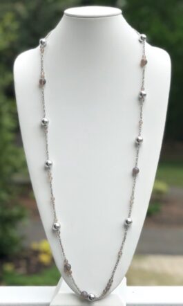 SHELL PEARLS, AGATE, CRYSTALS