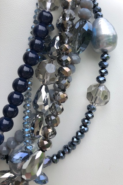 "THE BLUES", STATEMENT CRYSTALS, SHELL PEARLS - Image 2