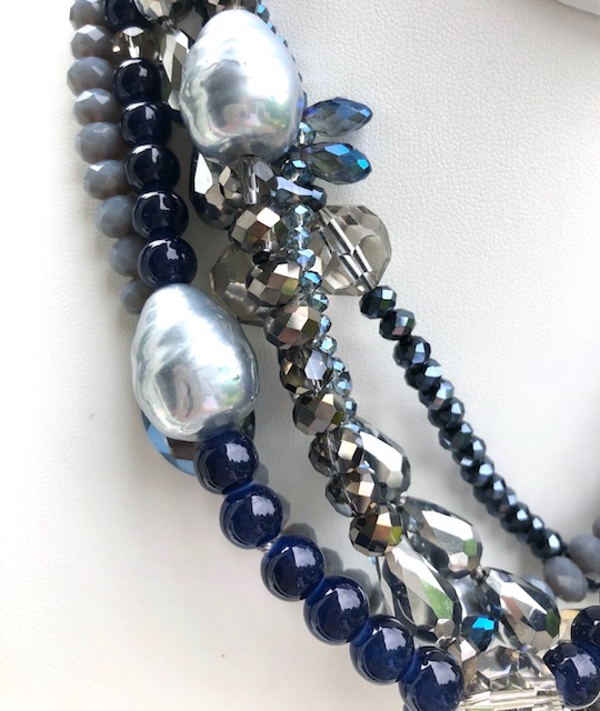 "THE BLUES", STATEMENT CRYSTALS, SHELL PEARLS - Image 3