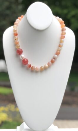 AGATE, FRESHWATER PEARLS