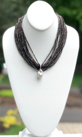 “CHOCOLATE STRANDS”, CRYSTALS, BAROQUE FRESHWATER PEARL