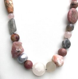 SEMIPRECIOUS STONES, LEATHER