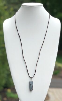 RAW KYANITE STONES, LEATHER