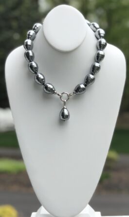 Barrel Shaped Shell Pearl Detachable Pendant