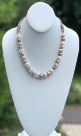 “THE SOLO”, SUEDE, FRESHWATER PEARLS