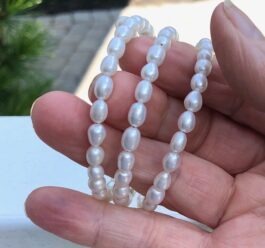 COILED BRACELET, FRESHWATER PEARLS