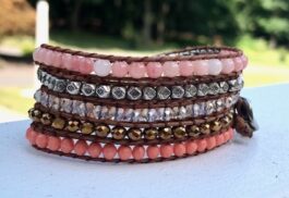 WRAP BRACELET, SEMIPRECIOUS STONES