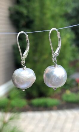CLASSIC ROUND FRESHWATER PEARLS, STERLING SILVER