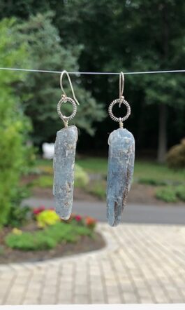 BLUE KYANITE (SEMIPRECIOUS STONE) ROUGH, STERLING SILVER