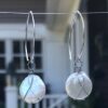 caged, coin, pearls, sterling silver, white, unique, wire detail, short