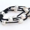 cool combo, black, white, suede, magnetic, informal, matching, baroque, pearls, freshwater